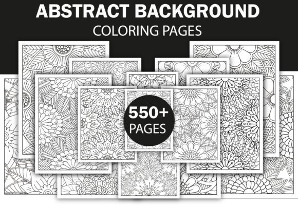 500 Abstract Coloring Pages Bundle -KDP: Graphics & Coloring Pages Amp