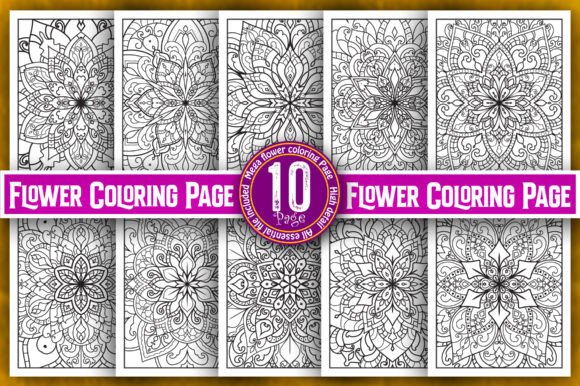 Adult Coloring Page Bundle: Graphics & Coloring Pages Amp Review