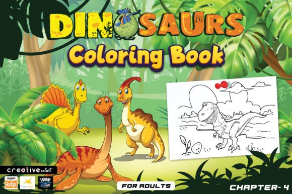 Dianosaurs Coloring Book Chapter 4 Graphics & Coloring Pages