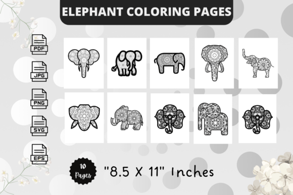 Elephant Coloring Pages Graphics & Coloring Pages Amp