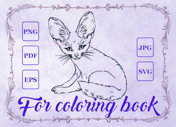 Fenech Animals Graphics for Coloring Pages Amp