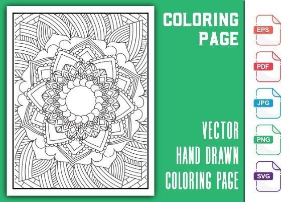 Geometric Coloring Page - KDP - Graphics & Coloring Pages Amp