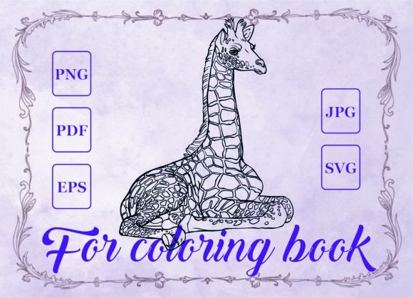 Giraffe Animals for Coloring Pages Amp Graphics