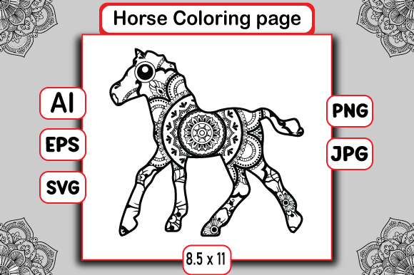 Horse Coloring Page Graphics for Coloring Pages Amp