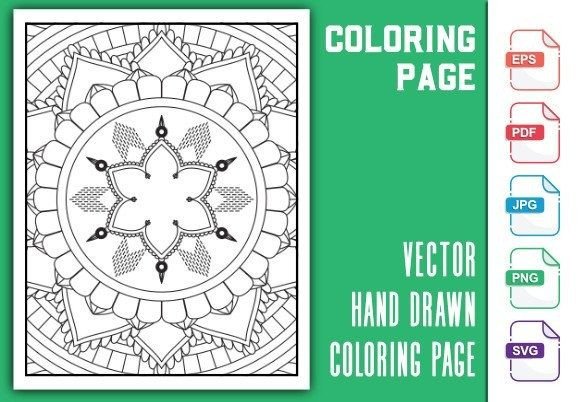 KDP Coloring Book Geometric Background: Graphics & Coloring Pages Amp