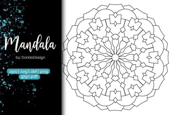 Mandala Coloring Page Vol.34: Graphics & Coloring Pages Amp