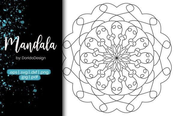 Mandala Coloring Page Vol.37: Graphics for Coloring Pages Amp