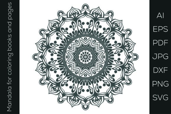 Mandala Coloring Page Vol. 40: Graphics & Coloring Pages Amp