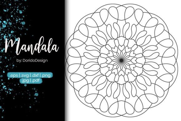Mandala Coloring Page Vol.46: Graphics for Coloring Pages Amp