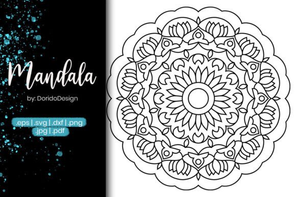 Mandala Coloring Page Vol.56: Graphics for Coloring Pages Amp