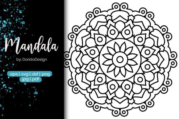 Mandala Coloring Page Vol.69: Graphics for Branding & Coloring Pages Amp