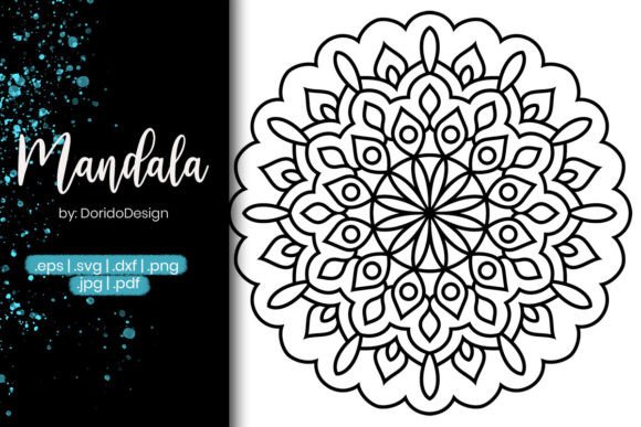 Mandala Coloring Page Vol.73: Graphics for Coloring Pages Amp