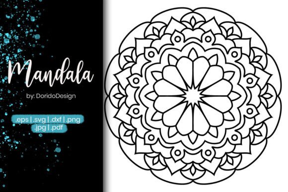Mandala Coloring Page Vol.76: Graphics for Coloring Pages Amp