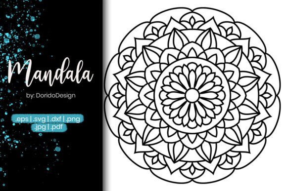 Mandala Coloring Page Vol.77: Graphics for Coloring Pages Amp