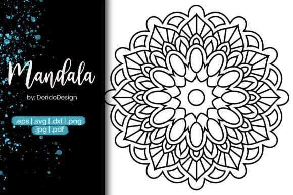 Mandala Coloring Page Vol.84: Graphics for Branding & Coloring Pages Amp