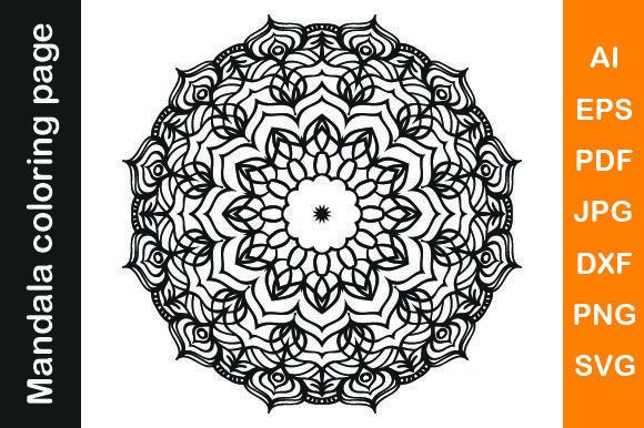 Mandala Coloring Pages Vol. 1: Graphics & Coloring Pages Amp