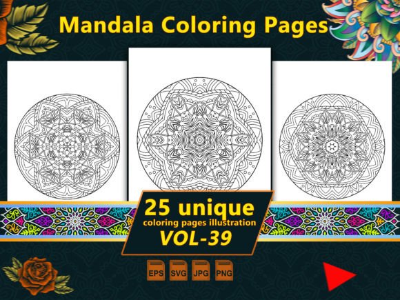 Mandala Coloring Pages Vol-39 Interiors