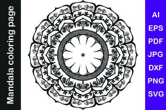 Mandala Coloring Pages Vol. 4: Graphics for Coloring Pages Amp