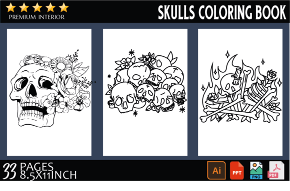 Skulls Coloring Pages Vol 2: Coloring Pages Amp Graphics Review