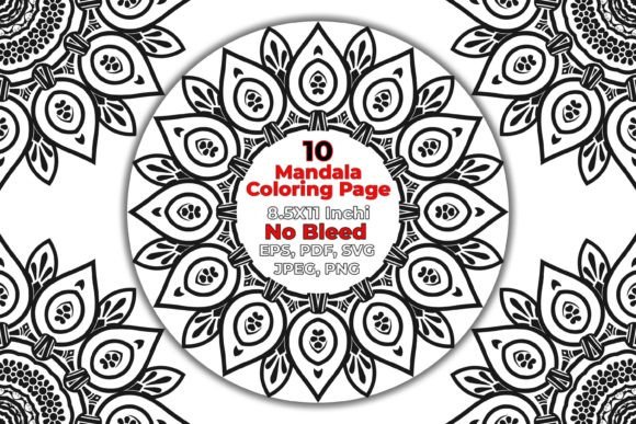 Street Mandala Relaxation Coloring Pages: Graphics & Coloring Pages Amp