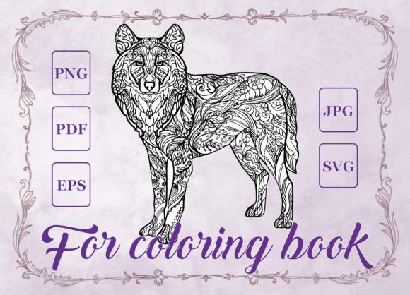 Wolf Mandala for Adult Coloring Book: A Designer's Review